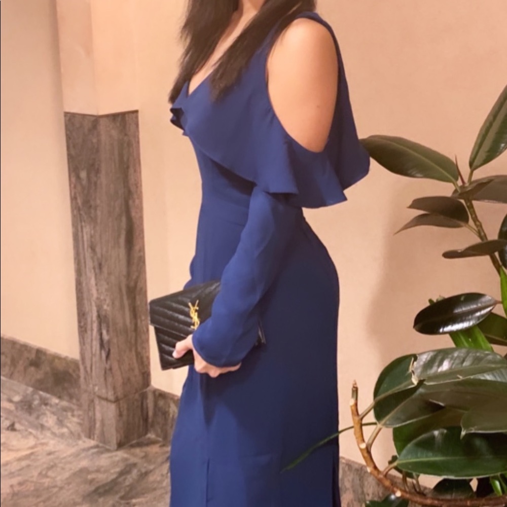 Gorgeous Blue Long Sleeve Gown